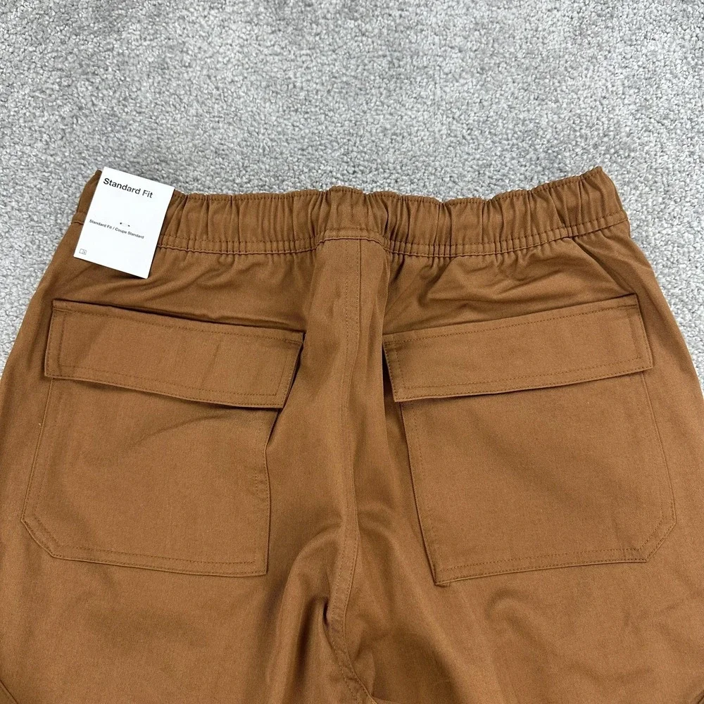 Jordan Cargo Pants Mens Medium Brown Stretch Drawcord Hem Utility FB7305-281